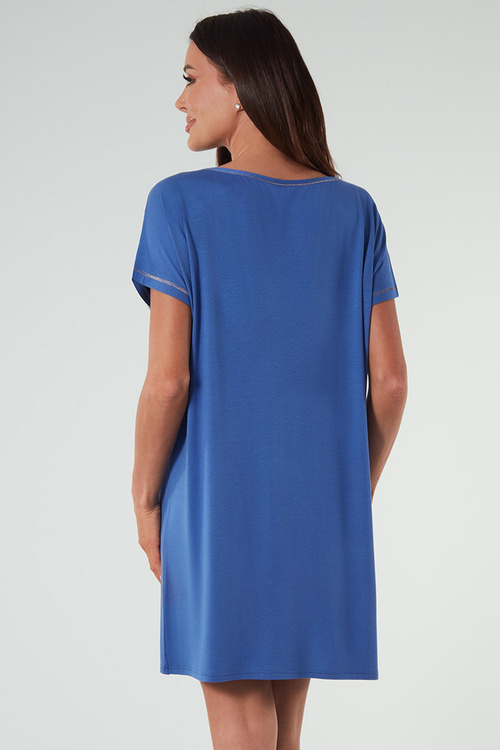 Italian Fashion Natura kr.r. Nocna koszula, niebieski
