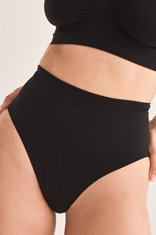 Gabriella Hi-Leg Shapewear Code S122 Majtki wysokie figi, black