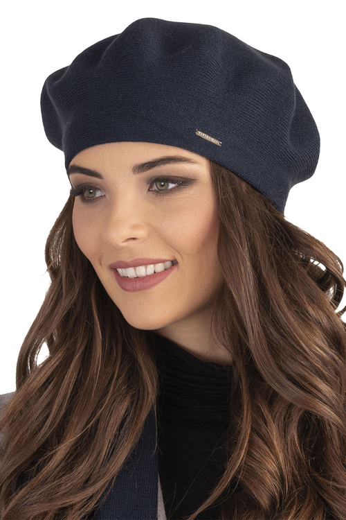 Vivisence 7005Kmpl Komplet beret+szalik, granatowy