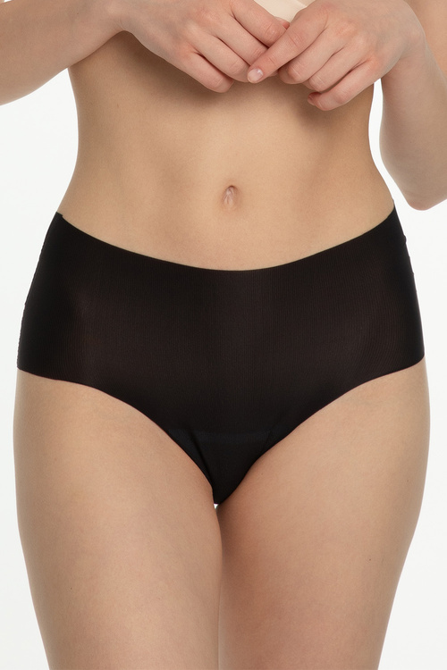 Julimex Mousse Maxi Majtki wysokie figi, czarny
