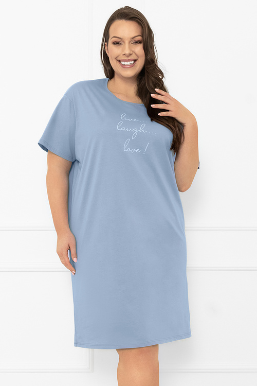 Italian Fashion Ksara kr.r. Nocna koszula, stalowy