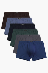Atlantic 6SMH-001 6-pack Трусики боксерки, синій
