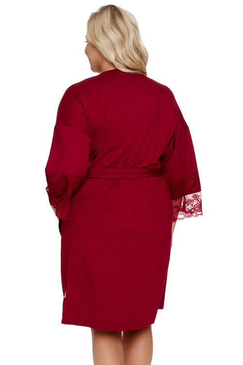 Doctor Nap SWW.7261 Nocna szlafrok, burgundy red