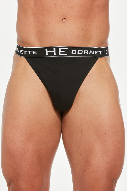 Cornette String High Emotion Majtki stringi, czarny