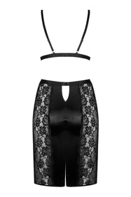Obsessive Blanita 2-pcs set Nocna sexy kostium, czarny