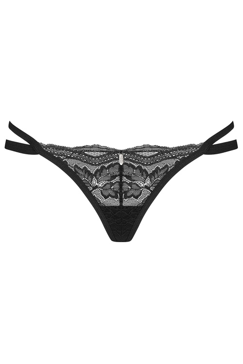 Obsessive Nutris thong Majtki stringi, czarny