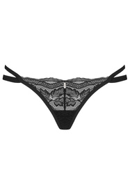 Obsessive Nutris thong Majtki stringi, czarny