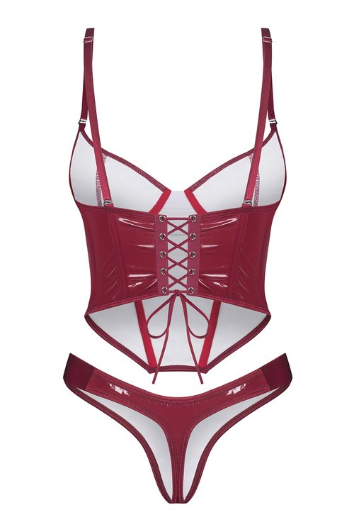 Obsessive Redya corset & thong Gorset sexy, red