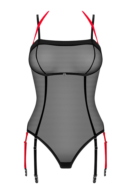 Obsessive Glandez teddy Body sexy, czarny