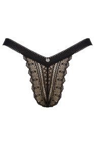 Obsessive Estiqua panties Majtki figi, czarny