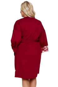 Doctor Nap SWW.7261 Nocna szlafrok, burgundy red