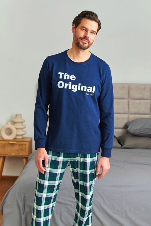 Doctor Nap PMB.7341 Nocna piżama, navy blue