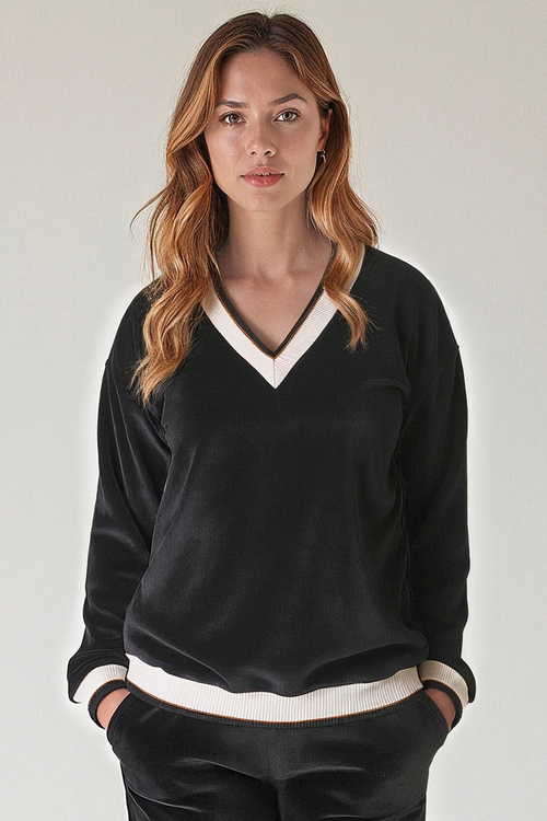 Vivisence 9001 Bluza nierozpinana, czarny