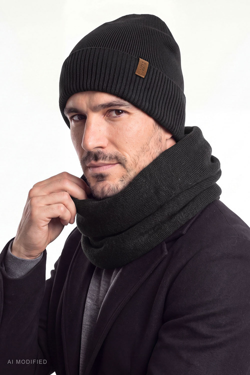 Vivisence M7013 KMPL Комплект шапка+труба, чорний