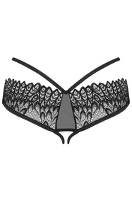 Obsessive Donarella crotchless panties Majtki figi otwarte, black
