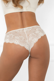 Italian Fashion Soler brazyliana Majtki brazyliany, ecru