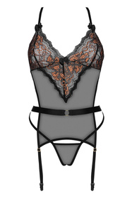 Beauty Night Goldie set BN6706 Нічна комплект: бюстгальтер + трусики, чорний