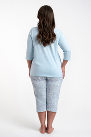 Italian Fashion Salli r.3/4 sp.3/4 Nocna piżama, niebieski/druk