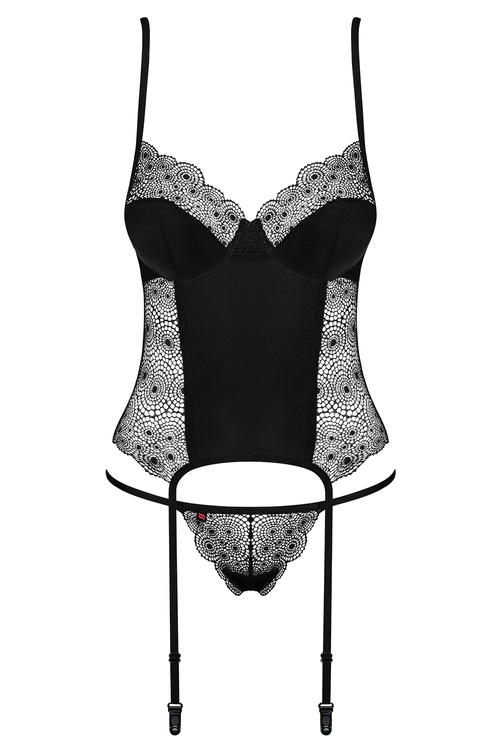 Obsessive Sharlotte corset Gorset sexy, czarny