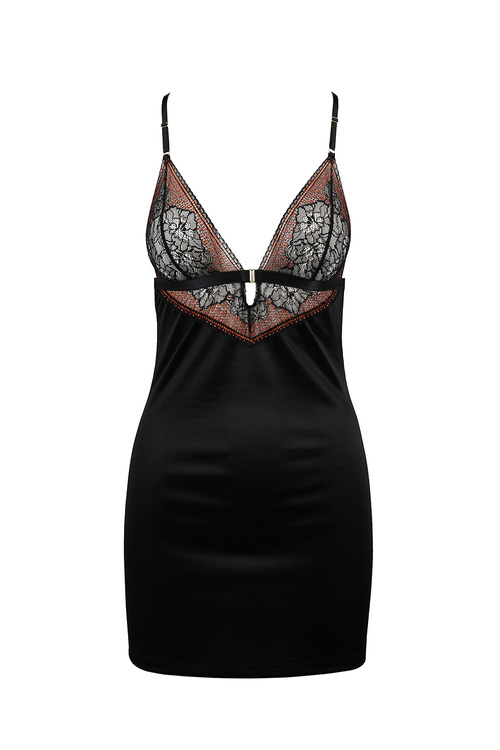 Casmir Mirella chemise Nocna komplet koszulka + stringi, black