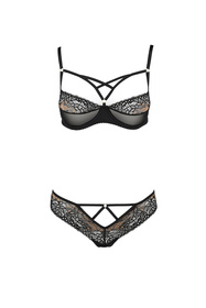 Casmir Divine bikini Nocna komplet biustonosz + stringi, black