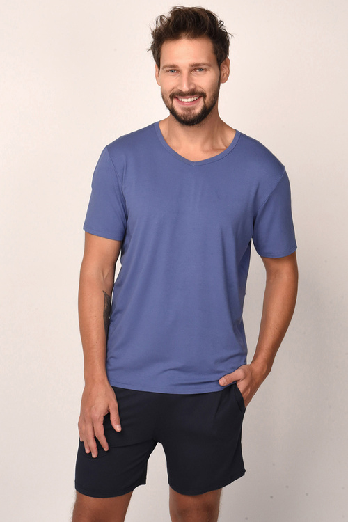 Italian Fashion Dallas kr.r. kr.sp. Nocna piżama, niebieski/granat