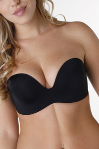Wonderbra WB00032D Biustonosz bardotka, 001 noir