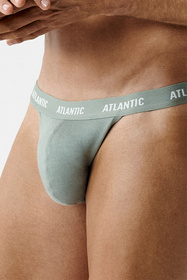 Atlantic 3MP-1576 3-pack Majtki slipy, granatowy/zielony/ciemnogranatowy