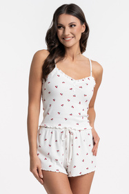 Moraj PDD3100-002 Nocna piżama, patt 1 -cherry