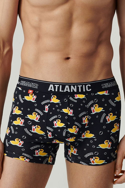 Atlantic 2MHH-007 2-pack Majtki bokserki, granat/róż
