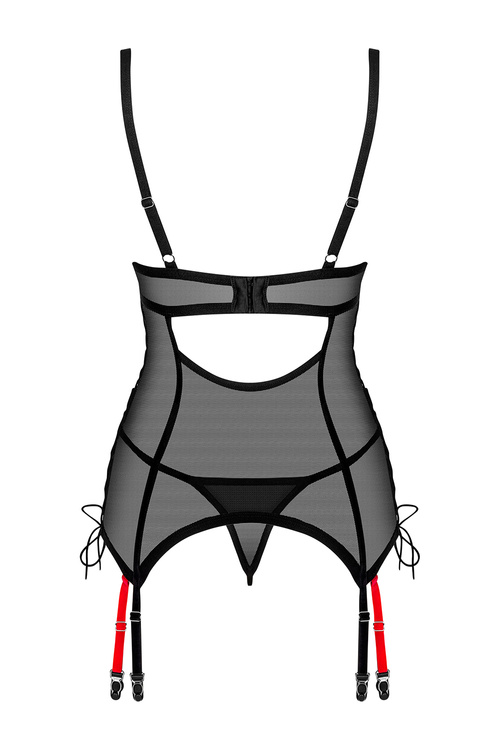 Obsessive Glandez corset Gorset sexy, czarny