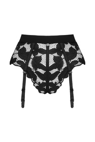 Obsessive Editya garter panties Majtki figi z pasem, czarny