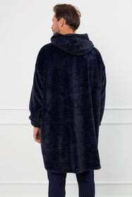 Italian Fashion Forio dł.r. Nocna szlafrok, granat
