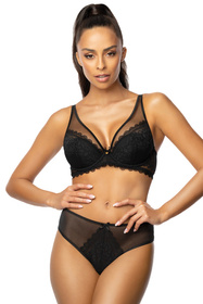 Mat 0198/11 Estelle Biustonosz push-up, czarny