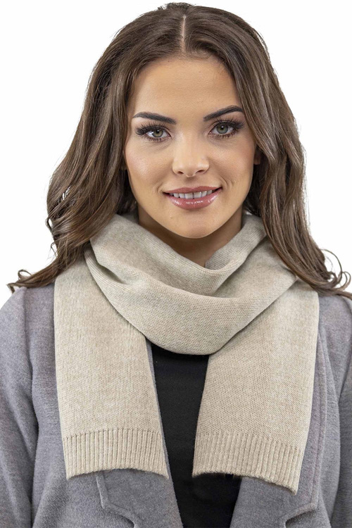 Vivisence 7035Kmpl Komplet beret+szalik, beżowy