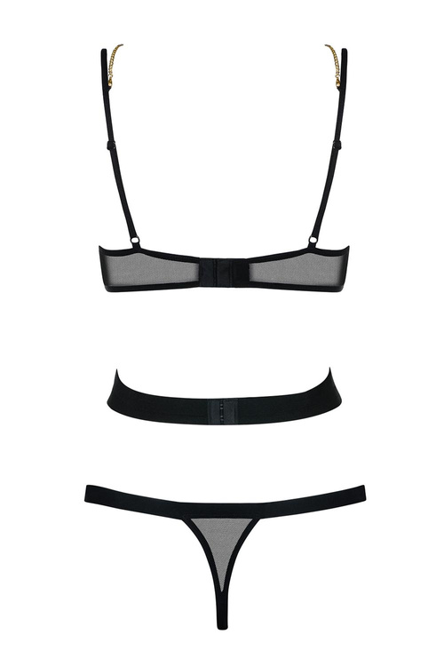 Obsessive Bondy teddy Body sexy, czarny