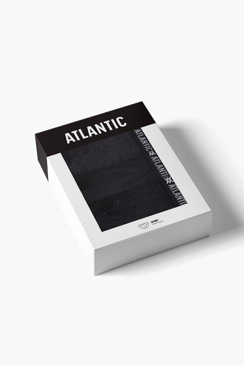 Atlantic 3MP-174 3-pack Majtki slipy, czarny/czarny/czarny
