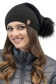 Vivisence 70105Kmpl Komplet czapka+komin, czarny