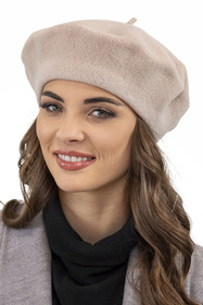 Vivisence 7073 Nakrycie głowy beret, beż