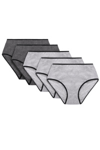 Vivisence 4017 5-pack Трусики високі трусики, сірий