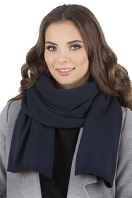 Vivisence 7007Kmpl Komplet beret+szalik, granatowy