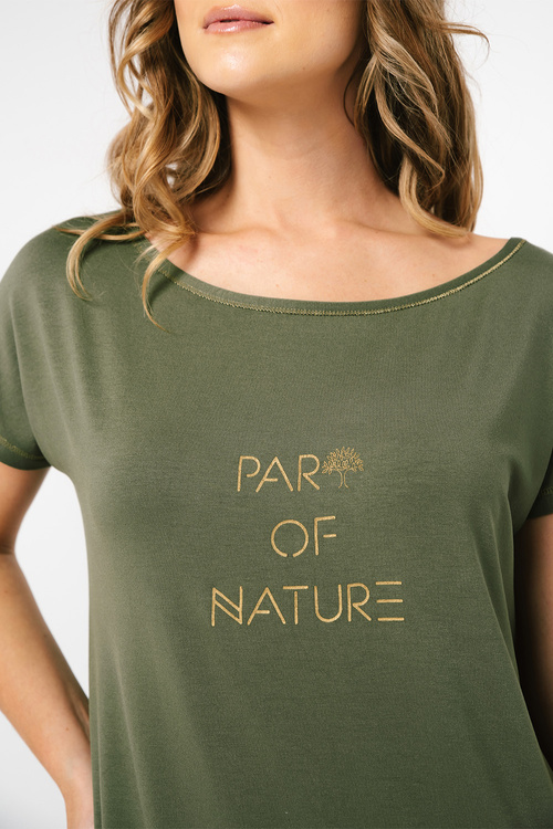 Italian Fashion Natura kr.r. Nocna koszula, khaki