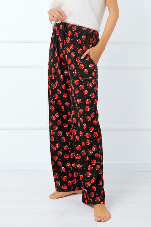 Italian Fashion Cherry dł.sp. Spodnie dres, druk/czarny