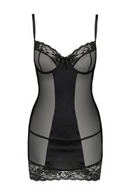 Avanua Melek chemise Nocna komplet koszulka + stringi, black