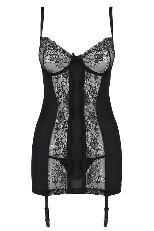 Avanua Aya chemise Nocna komplet koszulka + stringi, black