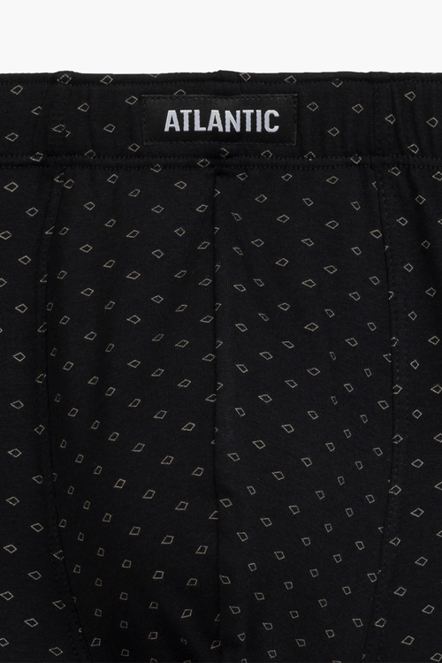 Atlantic 3MH-197 3-pak Majtki bokserki, szmaragdowy/czarny/szary