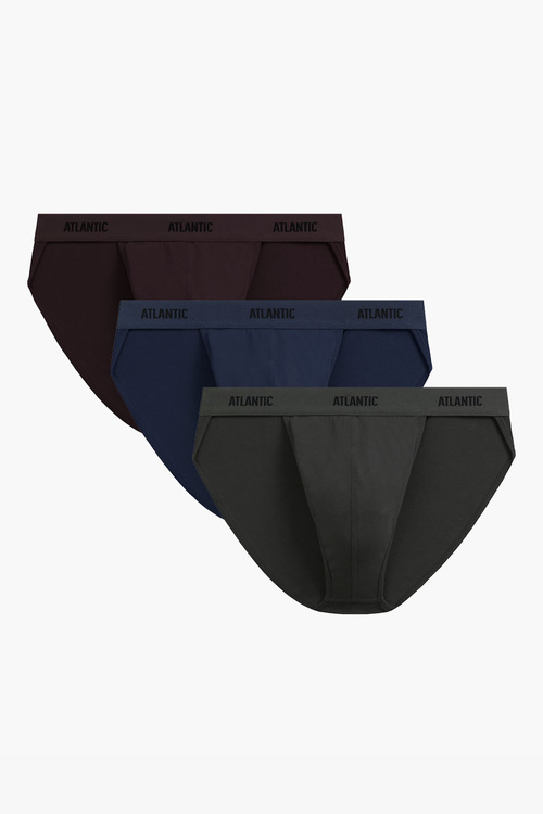 Atlantic 3MP-1576 3-pack Трусики трусики, коричневий