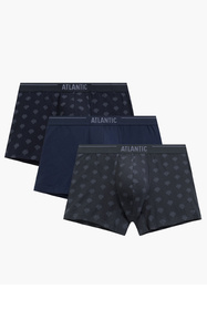 Atlantic 3MH-240 3-pack Трусики боксерки, темно-синій