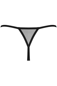 Obsessive Novenes crotchless thong Majtki stringi otwarte, black