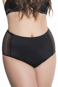 Julimex Opal panty Majtki wysokie figi, czarny